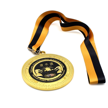 武術比賽獎牌定制,唐手道競技獎牌制作